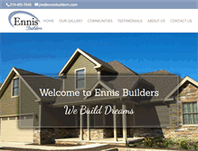 Tablet Screenshot of ennisbuilders.com